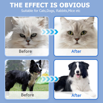 Cleaning Wipes Gloves for Dog and Cat,Pet Bathing Wipes Cleaning & Deodorizing,Dog Wipes for Body Paws Butt Daily Care,Cat Grooming Wipes Cleaning Fur Traveling Rinse Free,6Pcs-1Pack