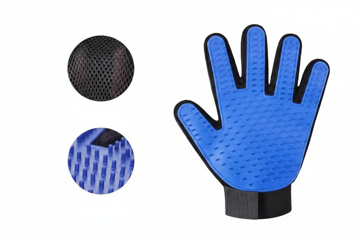 Pet Glove Cat Grooming Glove Cat Hair Deshedding Brush Gloves Dog Comb for Cats Bath Hair Remover Clean Massage Brush for Animal
