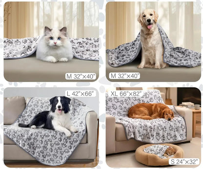 Premium Soft Dog Blanket Washable Cat Blanket for Indoor Cats Large Medium Small Dog Puppy Essentials